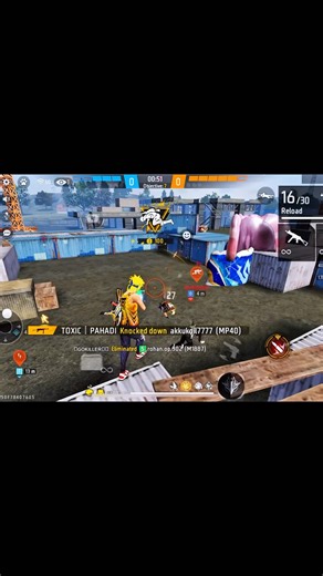 “Free Fire MP40 Rush Gameplay 💀|