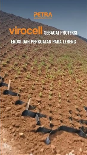 virocell sebagai proteksi erosi dan perkuatan pada lereng
