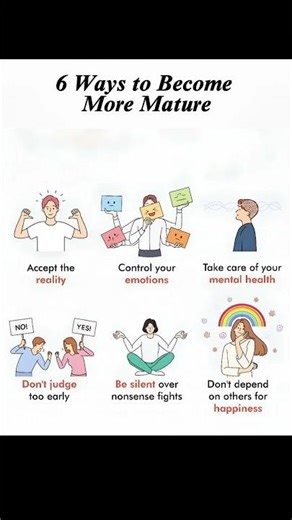 6 Ways to Become More Mature | Life-Changing Habits to Grow Up Fast #Maturity #SelfImprovement