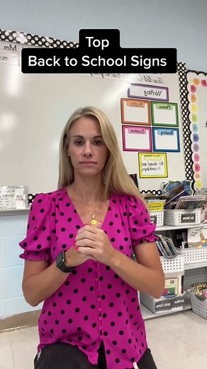 Sign language turorial- Back to School. #asl #signlanguage #backtoschool #languagelearning #nonverbal