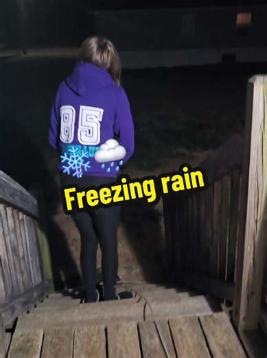 The freezing rain is here in north carolina. Hopefully it's not what they are calling for and we lose power because we have no generator 😅🌧❄️#winterstorm #freezingrain #weather #northcarolina #icestorm