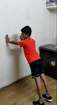 Athletics Workout For Children- Wall Push-ups