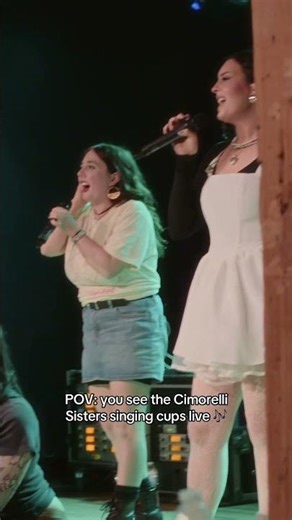 POV: you see Cimorelli singing cups in concert! #shorts #Cover #cimorelli #singing #singer