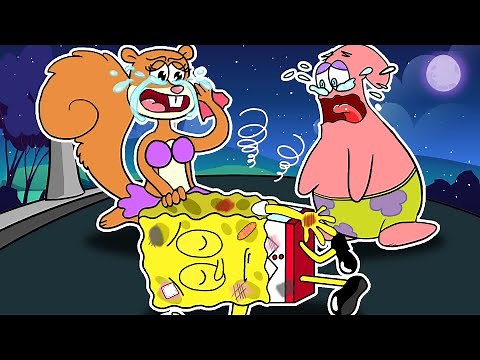 Sandy, Im Crying 😢😢😢 Very Sad Story Animation | POOR BABY SPONGEBOB LIFE | Slime Story