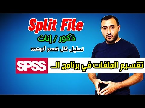 تقسيم الملفات | Split File - SPSS