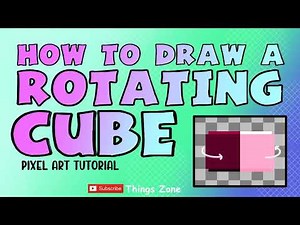 Aseprite: How to Make a Rotating Cube in Pixel Art | Drawing + Animation | Step-by-Step Tutorial