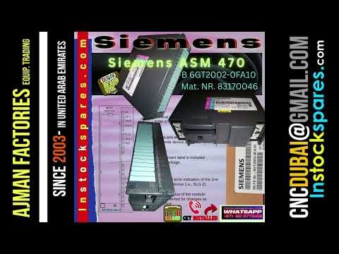 Instock Siemens ASM 470; Mat. NR. 83170046MLFB: 6GT2002-0FA10; ASM470; 6GT20020FA10; 6GT2OO2-OFA1O