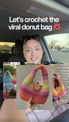 @bygalk og creator pattern is linked in her bio!! i’m making the large version of this bag🌺🌴 #crochet #crochetdonutbag #crochetzaralarsson #zaralarsson