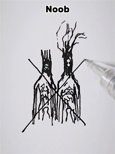 Easy Birthday Drawing: Giant Noob vs. Pro