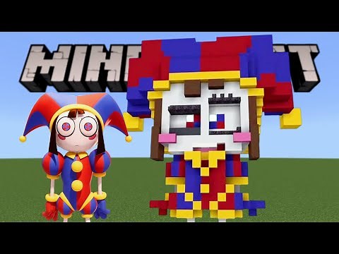 How to build Pomni in Minecraft (with action feature)