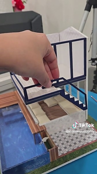 Tiny Staircase Build 🪜✨ Connecting First & Second Floor! Welcome to @MiniMuseCrafty 💕 In this video, I build a tiny staircase connecting the first and second floor of a dollhouse 🏡✨ Watch how this small but essential detail transforms the house into a realistic multi-level home! ✨ What’s included: ✔️ Mini staircase build ✔️ Functional design between floors ✔️ Realistic dollhouse detail This step brings the dollhouse structure to life and makes it feel complete 💖 Don’t forget to: ❤️ Like 💬 C
