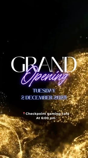 checkpoint_gaming_café on Instagram‎: "Join us tomorrow guys!! 2/12/2025 بتشرفونا غداً بالافتتاح بموقعنا الجديد جانب محامص الأمين 🎉🎊🎈🪩 #lebanon #reels #explore"‎