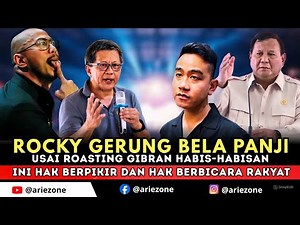 Rocky Gerung Responds After Pragiwaksono Roasts Gibran