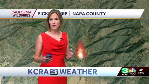 Pickett Fire burning in Napa County | Updates at 10 p.m.