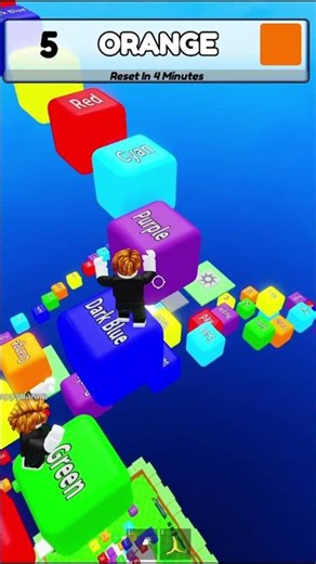 in a hurry #roblox #colorclimb #colorblock #colorblockclimbslap #robloxshorts #short #shorts