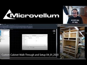 Microvellum Custom Cabinet Walk-Through and Setup 04-01-2020
