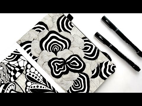 Zen doodle art for beginners ♡ zentangle art ♡ tangle drawing ♡ zendoodles