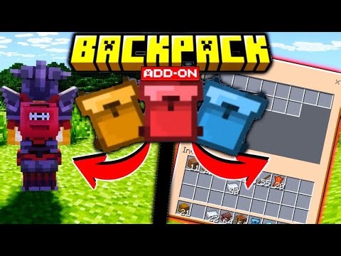 ✅ BACKPACK ADDON PARA MINECRAFT BEDROCK 1.21 | Best Addon For Minecraft PE 1.21.111✅