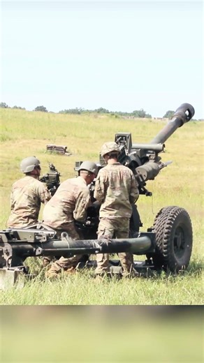 Howitzer Ammunition Loading Will Shock You #military #shorts