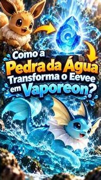 Como a Pedra da Água Transforma o Eevee em Vaporeon? 💧🧬