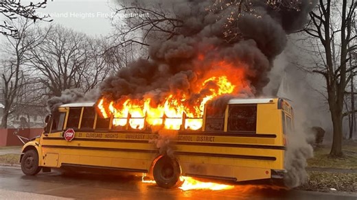 Hero school bus driver saves children from burning vehicle