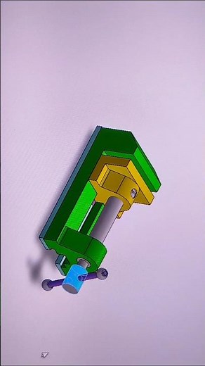 make a 3d bench vise assembly in solidworks