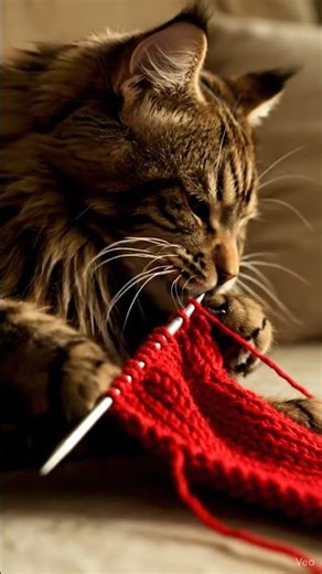 This Cat Creates Cozy Moments with Yarn 🧶🐾