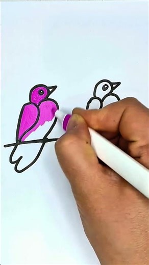 How To Turn 22 Into Birds | Easy Number Drawing #bird #easydrawing #shorts #satisfying #creative