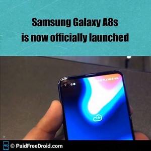 Samsung Galaxy A8s is world's first smartphone with Infinity-O Display. Key Specs: 6.4-inch Display Snapdragon 710 SoC 6GB/8GB RAM 24MP+10MP+5MP Triple Rear Cameras 24MP Front Camera 3400 mAh Battery For Full Specifications And Features Visit PaidFreeDroid.com Video Source: Ben Geskin Tags - #Samsung #GalaxyA8s #InfinityO | paidfreedroid.com | Facebook