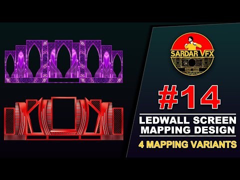 #14 LEDWALL DESIGN || 4 VARIANTS || 2640x960 || 88375-18968 || #3dmapping #design