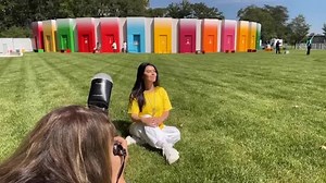 Artist Es Devlin unveils installation at UN HQ