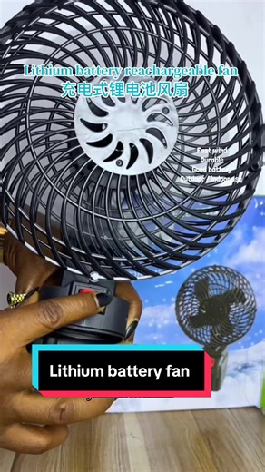 Rechargeable Lithium Battery Fan for Indoor and Outdoor