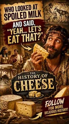 The Surprising History of Cheese 🧀 | How Spoiled Milk Changed the World! #shorts