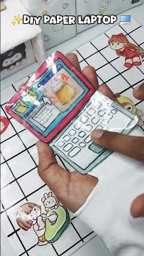 DIY Paper Laptop 💻✨ | Easy Mini Laptop Craft at Home #Shorts