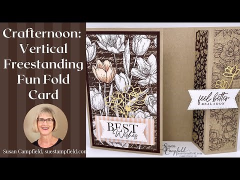 Suestampfield Crafternoon Creative Escape: June 2022 Vertical Freestanding Fun Fold Card