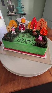 Hey y’all! Another sweet farm themed cake 🍁🍂🐷🐮 #fall #cake #cakedecorating #farm #birthday #birthdaycake #foodie #sweet #animals #eclectictaste #bakery #sheetcake #love #britney | Eclectic Taste, LLC