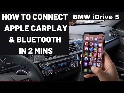BMW How to Connect to Apple CarPlay & Bluetooth (iDrive 5) I QUICK & EASY!!