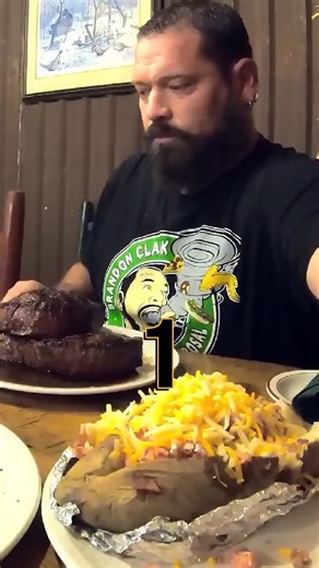 Caveman-style 72oz steak challenge