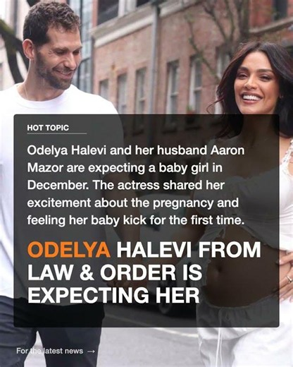 Odelya Halevi from Law & Order is expecting her first child