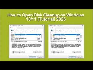 How to Open Disk Cleanup on Windows 10/11 [Tutorial] 2025