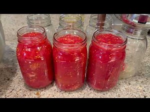 CANNING FRESH TOMATOES | In Their Own Juice | Water Bath Canning Basics | Homestead Pantry Staple