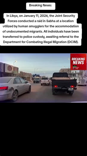 Raid on Human Smugglers in Libya: January 11, 2026
