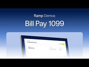 Ramp Bill Pay Series: 1099's