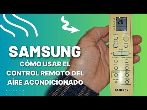 SAMSUNG air conditioner: how to use the remote control