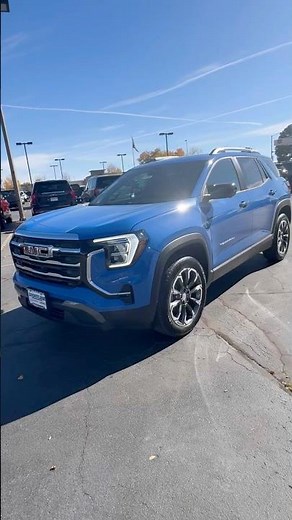 View inside and outside the 2026 GMC Terrain Elevation with sunroof. #gmc #gmcterrain #suv