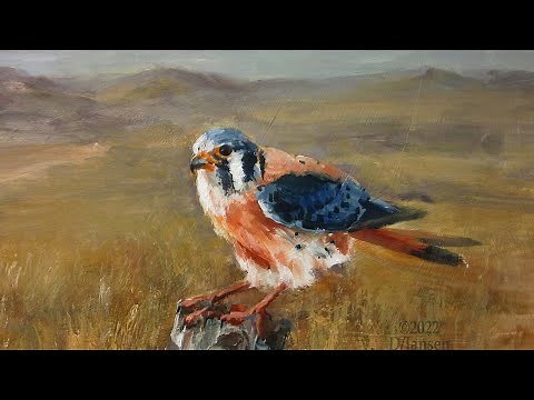 Painting The American Kestrel