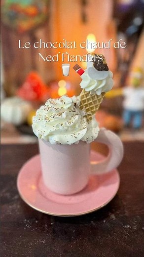 Le chocolat chaud de Ned Flanders 💛 #asmr #chocolatchaud #asmrfood #recette #thesimpsons #autumn