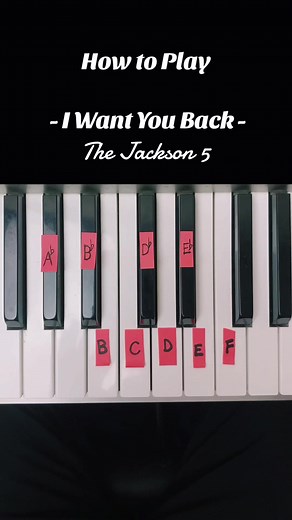 I Want You Back - The Jackson 5 Piano Tutorial #pianotutorial #pianotok #iwantyouback #jackson5 #pianocover