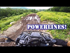 🚩🚩Kawasaki Brute Force 300 ATV | Climbing the Powerline Trail | Gorham, NH |Ride along with me (7)