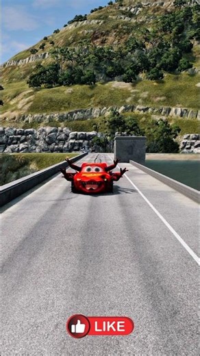 Sonic vs Ninja Turtles vs Zombie McQueen vs Giant Hammer! 🔨😱 Who Survives? #shorts